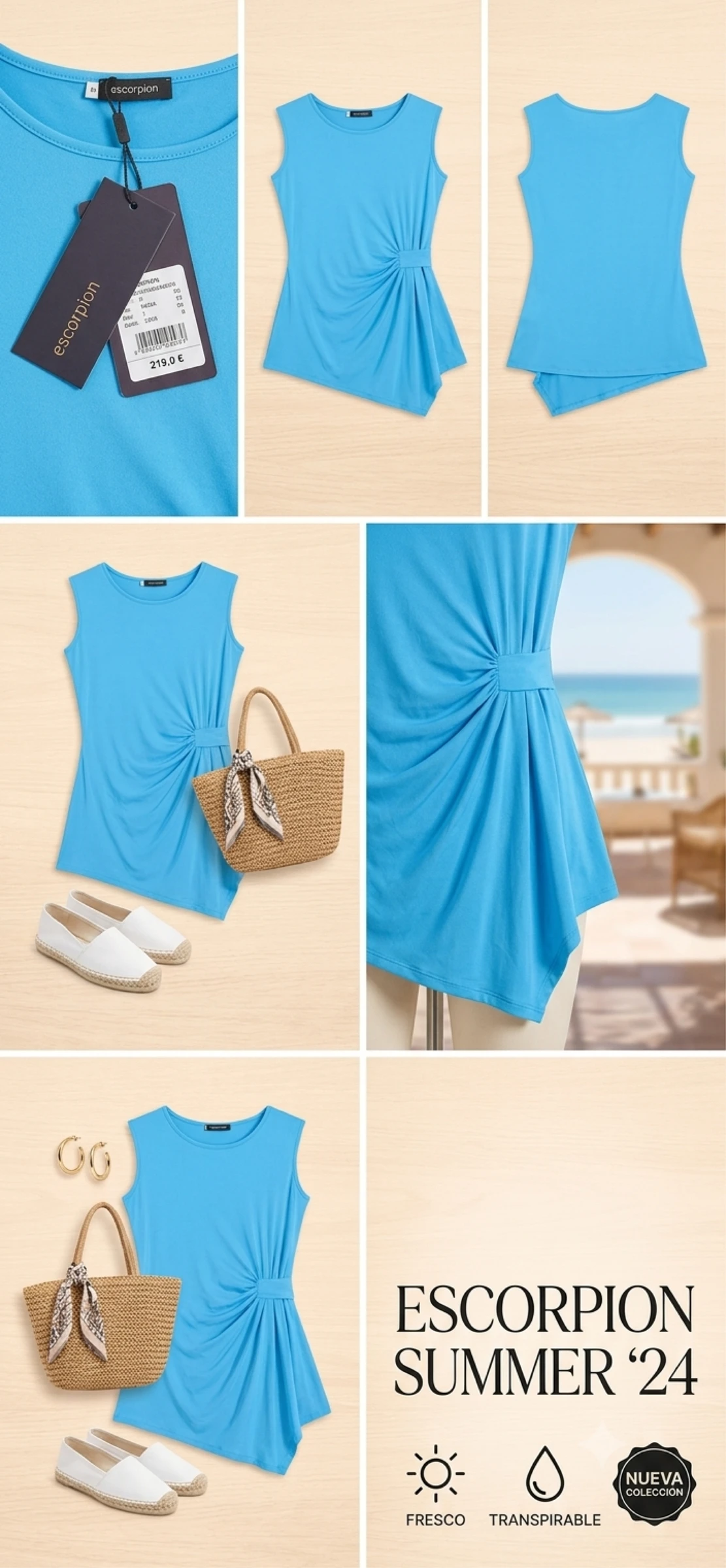vestido escorpion talla M